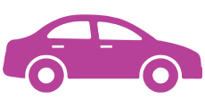Car-Icon-Magenta-248 Car Icon Magenta 248