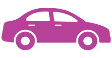 Car Icon Magenta 248