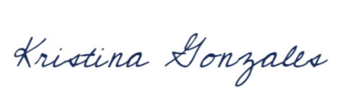 Staff Signature Kristina Gonzales Staff Signatures 1